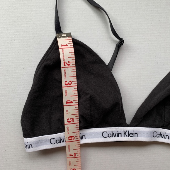 NWOT Calvin Klein Triangle Bralette in Black- Size S - Picture 8 of 8